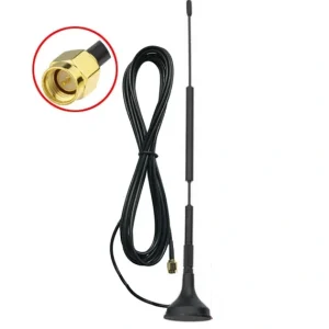 Antena 12dBI 433Mhz lora baza magnetica conector SMA Male - imagine 1