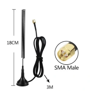 Antena 433Mhz lora GWS SMA Tata 18CM 9dBI GSM - imagine 1