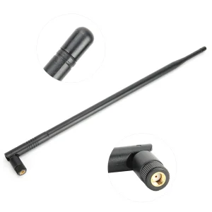 Antena 12DBI 2.4GHz 5GHZ Wifi RPSMA Dual Band Wireless WiFi 39cm Mama - imagine 1