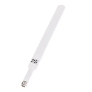 Antena WIFI 5G 600-6000MHz retea router SMA TATA alba - imagine 2