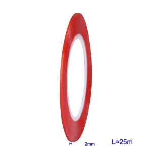 Banda dublu adeziva telefoane tablete 2mm transparenta - imagine 1