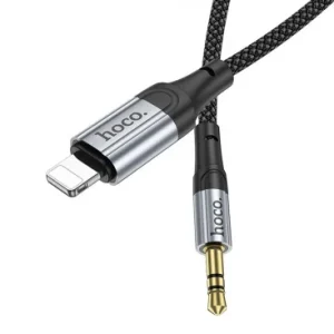 Cablu Audio Lightning - 3.5mm HOCO 1m Negru - imagine 2