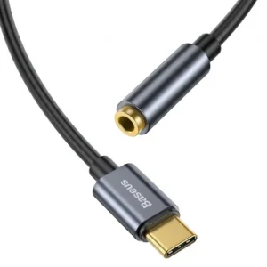 Adaptor Audio 3.5mm - USB-C Baseus Gri - imagine 4