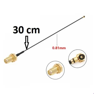 Cablu Antena IPEX U.FL IPEX-4 MHF4 RF Wifi pigtail SMA Mama la IPEX4 Mama - imagine 1