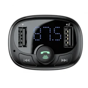 Modulator FM Bluetooth Baseus S-09A 2 x USB-A - 1 x microSD - imagine 2