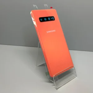 Capac Baterie pentru Samsung S10 Plus Orange-Coral cu sticla camera