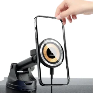 Incarcator Auto Wireless Dudao F12MAX+ 15W Negru - imagine 2