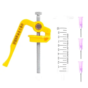 Dispenser cu maner seringa pasta lipit flux lipici varfuri seringa - imagine 1