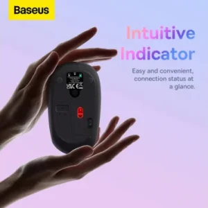 Mouse Wireless Baseus F01B Tri-Mode 1600DPI BT / Wi-Fi Gri - imagine 3