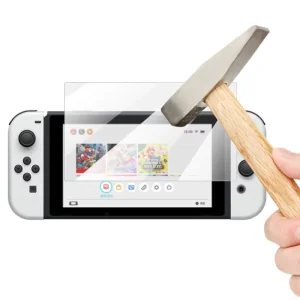 Set 2buc folie sticla Nintendo Oled Nintendo Switch 9H tempered glass protectie display - imagine 2