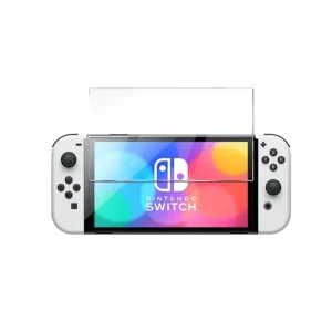 Set 2buc folie sticla Nintendo Oled Nintendo Switch 9H tempered glass protectie display - imagine 4
