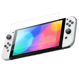 Set 2buc folie sticla Nintendo Oled Nintendo Switch 9H tempered glass protectie display - imagine 3