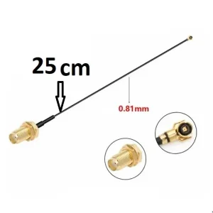 Cablu Antena SMA Mama la IPEX4 Mama U.FL IPEX-4 MHF4 RF Wifi pigtail 25CM - imagine 1