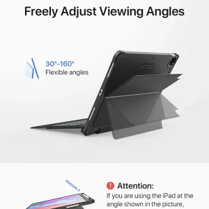 Husa cu tastatura pentru Apple Ipad Pro 12.9" 3th 2018 4th 2020 - imagine 4