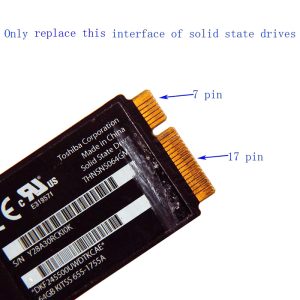 Adaptor M.2 NGFF SSD Macbook AIR 2012 a1466 a1465 md223 md224 md231 md232 la 17+7 Pin - imagine 5