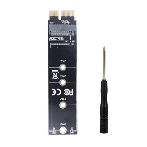 Adaptor PCI Express X1 la M.2 NVME M Key SSD 2230 2242 2260 2280 - imagine 1