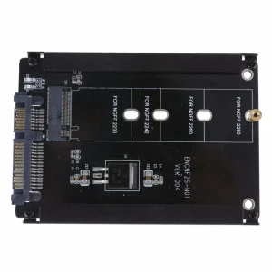 Adaptor M.2 NGFF (SATA) SSD to 2.5 SATA 2230/2242/2260/2280mm M2 NGFF SSD carcasa metalica - imagine 3