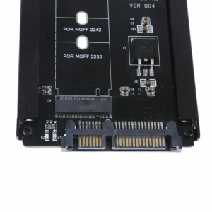 Adaptor M.2 NGFF (SATA) SSD to 2.5 SATA 2230/2242/2260/2280mm M2 NGFF SSD carcasa metalica - imagine 4