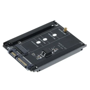 Adaptor M.2 NGFF (SATA) SSD to 2.5 SATA 2230/2242/2260/2280mm M2 NGFF SSD carcasa metalica - imagine 1