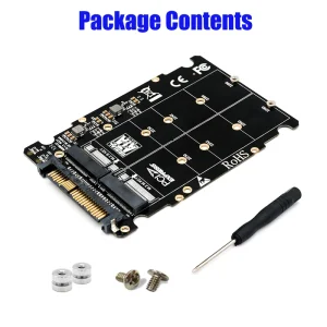 Adaptor M.2 NVMe M-Key M.2 SATA B-Key la U2 SFF-8639 Desktop PC Calculator - imagine 5