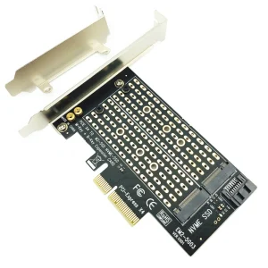 Adaptor M.2 NVME NGFF la PCI-E X4 X8 X16 M key B key pentru PC SSD - imagine 1