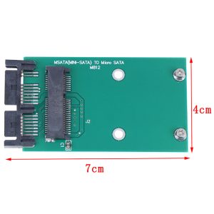 Adaptor Mini PCIe PCI-e MSATA 3x5cm SSD la1.8" Micro SATA - imagine 2