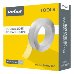 BANDA MONTAJ DUBLU ADEZIVA TRANSPARENTA 2X30MM 3M - imagine 3