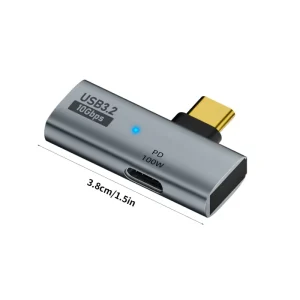 Adaptor HUB OTG 2 in 1 Type C USB 3.0 PD 100W macbook pro laptop telefoane mobile - imagine 3