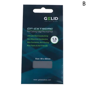 Pad Termic 1.5mm CPU/GPU GP-Extreme 80 x 40 mm Gelid 12 W/mK - imagine 2