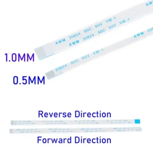 Cablu Panglica 10cm 10P Pitch 1.0mm Reverse Direction FFC - imagine 2