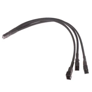Cablu FAN PC Spliter cooler PC mufa 4 pini la 3 conectori FAN - imagine 1