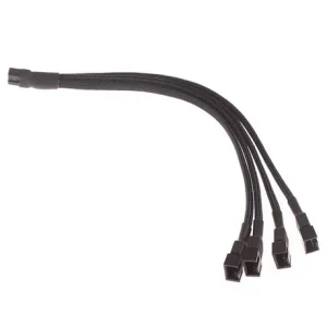 Cablu FAN PC Spliter cooler PC mufa 4 pini la 4 conectori FAN - imagine 1