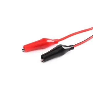 Cablu SMA Tata RG316 RF coaxial la clesti aligator 50ohm rosu/negru 50cm - imagine 3