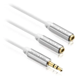 CABLU SPLITER JACK AUDIO 3.5 TATA - 2X 3.5 MAMA 1.0M SENTIVUS - imagine 1