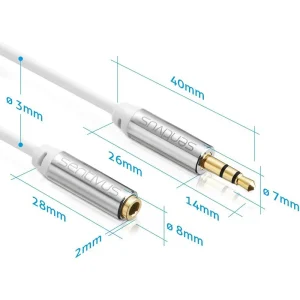 CABLU SPLITER JACK AUDIO 3.5 TATA - 2X 3.5 MAMA 1.0M SENTIVUS - imagine 4