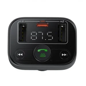 Modulator FM Bluetooth Baseus S-09 Lite 2 x USB-A - 1 x USB-C - imagine 3