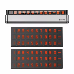 Suport auto Baseus pentru numar telefon bord Argintiu - imagine 2