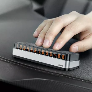 Suport auto Baseus pentru numar telefon bord Argintiu - imagine 4