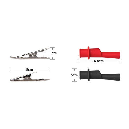 SET CROCODIL PENTRU VARF PROBE APARAT MASURA ROSU SI NEGRU