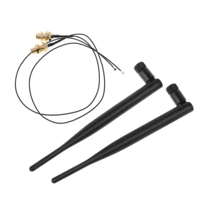 Set antene WIFI M.2 IPEX MHF4 2x6dBi 2.4GHz 5GHz Dual Band U.fl