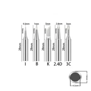 Set 5buc varfuri letcon 900m 4.5 mm argintii - imagine 1