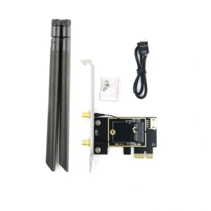 Adaptor WIFI NGFF-M2 la PCI-E X1 X4 X8 X16 pentru intel AC AX 7260 8265 1650 1675X AX200 AX210
