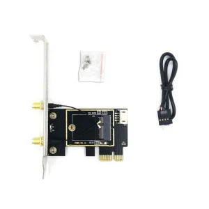 Adaptor WIFI NGFF-M2 la PCI-E X1 X4 X8 X16 pentru intel AC AX 7260 8265 1650 1675X AX200 AX210 - imagine 4
