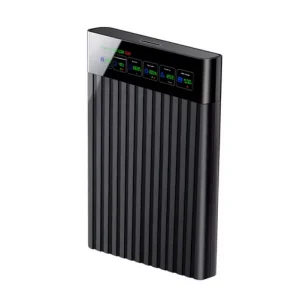 Carcasa externa SSD/HDD 2.5 inch afisaj LCD Color Smart Sentinel - imagine 2