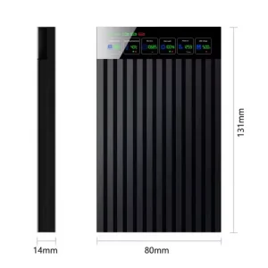 Carcasa externa SSD/HDD 2.5 inch afisaj LCD Color Smart Sentinel - imagine 4