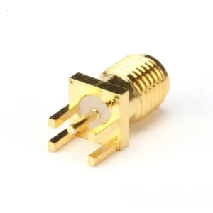 Conector SMA Mama Jack 1.6mm PCB conector aurit - imagine 2