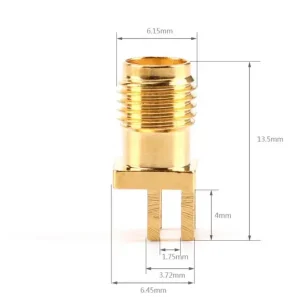 Conector SMA Mama Jack 1.6mm PCB conector aurit - imagine 3