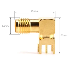 Conector SMA Mama SMA-KWE PCB adaptor conector 90 grade - imagine 2