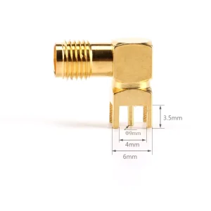 Conector SMA Mama SMA-KWE PCB adaptor conector 90 grade - imagine 3