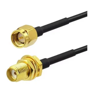 Cablu coaxial prelungire antena WIFI router SMA tata la mama RG174 5 m SMA-J - imagine 1